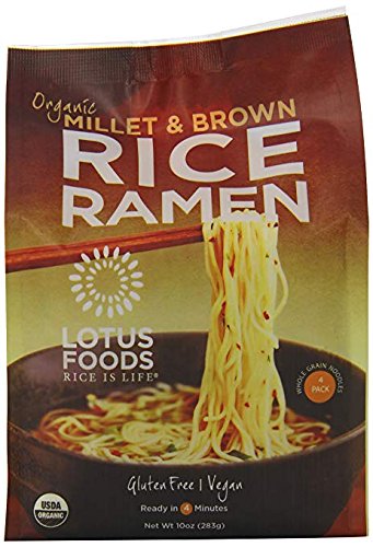 Lotus Foods Organic Millet & Brown Rice Ramen, 1 Pack (12 Noodles)