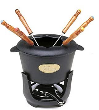 Norpro Cast Iron Fondue, 1 EA, Black