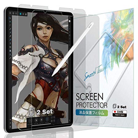 BELLEMOND 2 Set - Japanese High Grade Kent Paper Screen Protector Compatible with iPad Pro 11"- Reduces Pen Point Wear by up to 86% & Display Noise by 50% Compared to Normal Paper Films