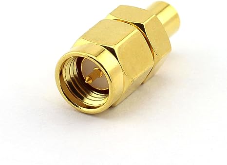 DGZZI 2-Pack RF Coaxial Adapter SMA to MCX Coax Jack Connector SMA Male to MCX Female