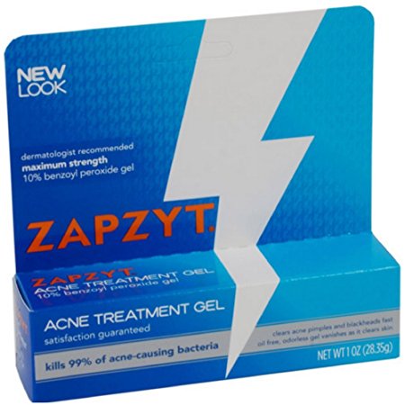 ZAPZYT Maximum Strength 10% Benzoyl Peroxide Acne Treatment Gel 1 oz (28.35 g)