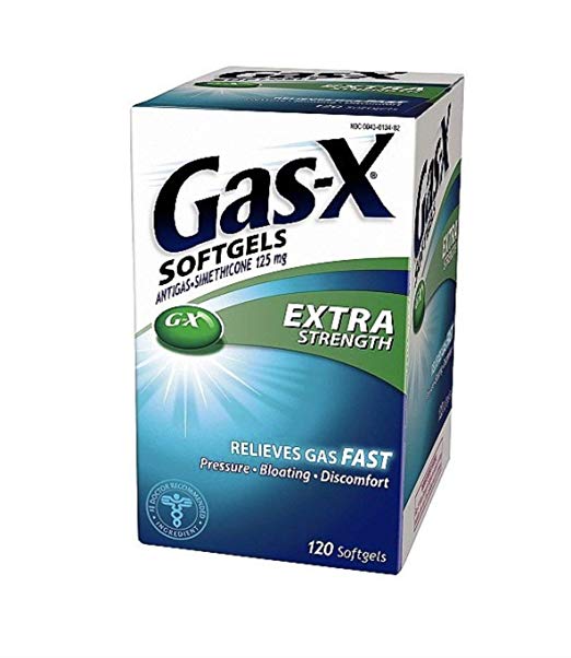 Gas-X Extra Strength Softgels 125 mg (120 ct.) by Gas-X