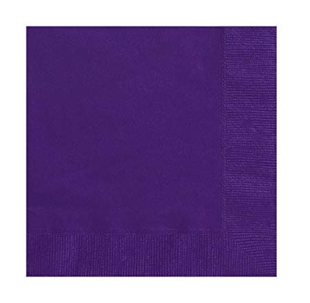 Pack of 20 x Purple Paper Napkins (2Ply)
