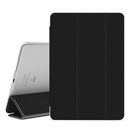 Ayotu Case for iPad Pro 10.5,Slim Lightweight Auto Wake/Sleep Smart Stand Protective Cover Case with Translucent Frosted Back Magnetic Cover for Apple iPad Pro 10.5 Inch 2017 Release Tablet-The Black