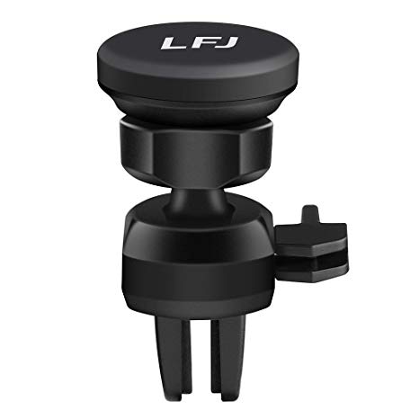LFJ Magnetic Phone Holder for Car, Car Phone Mount with Adjustable Clamp, Magnet Air Vent Cellphone Stand for iPhone X 8/8s 7 7 Plus 6s Plus 6s 6 SE Samsung Galaxy S8 Plus