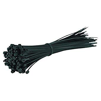 Black Plastic Cable Ties Long and Wide Extra Large Zip Ties wrap Extra heavy duty ties 9.0mmx550mm, 50 Pieces