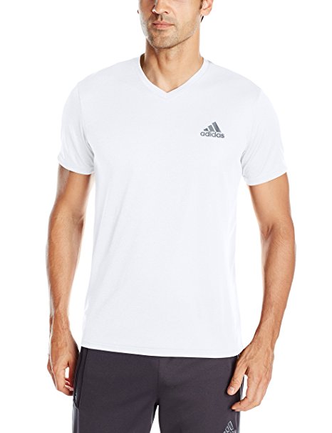 adidas Men's Training Essential Tech V Neck Tee