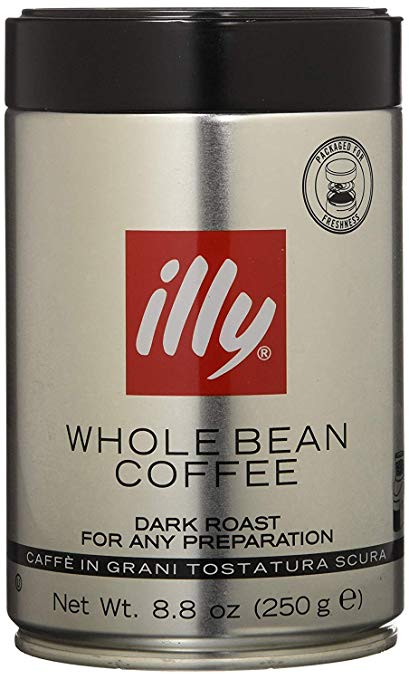 illy Whole Bean Dark Roast Coffee 8.8 oz Tin - Single Pack