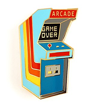 Pinsanity Vintage Arcade Cabinet Lapel Pin