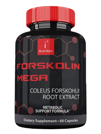 Forskolin Mega by i3 Nutrition 9679 Coleus Forskohlii Extract to Lose Weight Fast 9679 Cutting Edge Metabolism Booster Fat Burner and Natural Appetite Suppressant That Works
