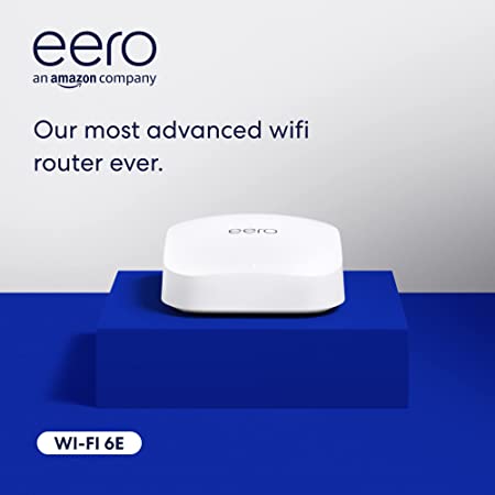 Introducing Amazon eero Pro 6E tri-band mesh Wi-Fi 6E router, with built-in Zigbee smart home hub