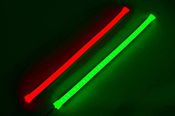 Pimp My Boat Neon Navs, Premium Red & Green Neon Navigation Boat LED Light Strip Kit IP68 Waterproof for Bass Boats, Pontoons, Wave Runners, Kayaks, Ski Boats for Fresh and Saltwater