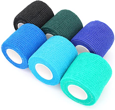 N / A Vet Wrap Cohesive Bandage Bulk Self Adherent Wrap Non-Woven Vet Tape First Aid for Dogs Cats Horses Birds Animals for Wrist Healing Ankle Sprain & Swelling