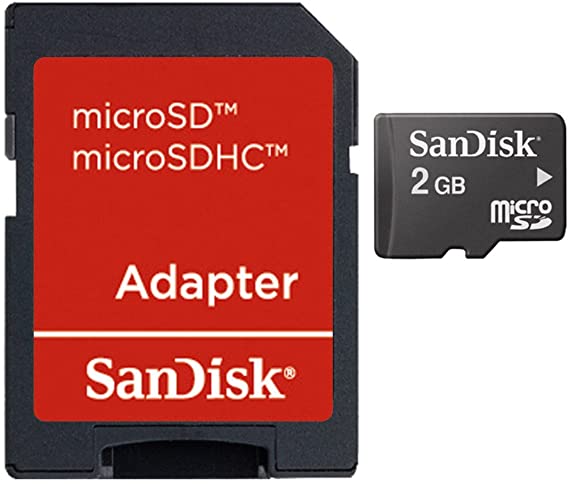 SanDisk 2GB Mobile MicroSDHC Class 4 Flash Memory Card with Adapter- SDSDQM-002G-B35A