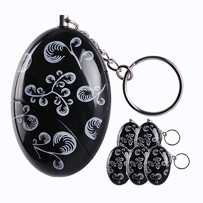 ANRUI 120 dB SOS Emergency Personal Alarm Panic Safety Alarm Keychain Self Defense for Elderly Kids Women Adventurer Night Workers Anti-theft Alarm Policeman Recommend (6, printing)