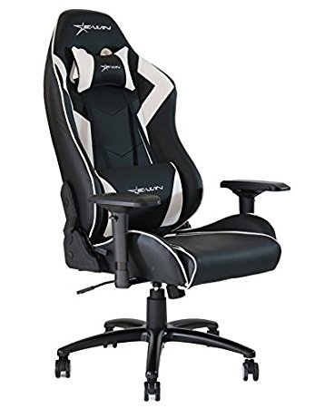 Ewin Gaming Chair With 4D Armrest High-back Ergonomic Computer Chair , Leather Swivel Executive Office Chair