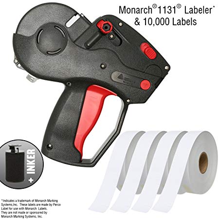 Monarch 1131 Pricing Gun with Labels Starter Kit: Includes Price Gun, 10,000 White Pricing Labels and Inker