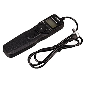 SHOOT RS-80N3 LCD Timer Remote Shutter Release for Canon EOS 5D,6D,7D,10D,20D,30D,40D,50D,D30,D60,EOS 5D Mark II,5D Mark III,EOS 1D,1D Mark II,1D Mark II N,1D Mark III,EOS 1Ds,1Ds Mark II,1Ds Mark III
