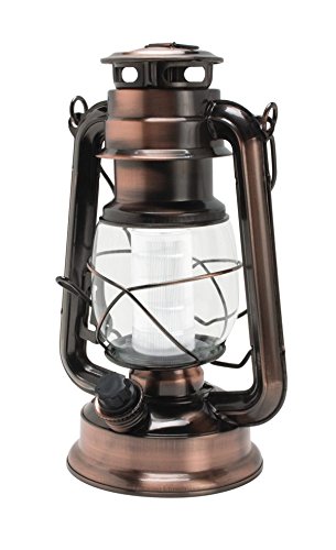 NorthPoint Vintage Style 12 LED Lantern, Copper