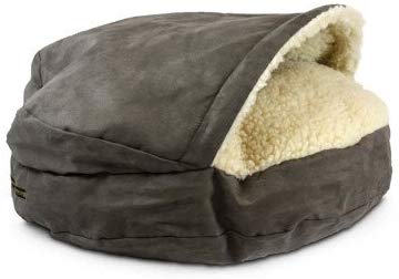 Snoozer Pet Products – Luxury Cozy Cave Dog Bed with Microsuede | Large - Dark Chocolate