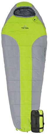 TETON Sports Tracker  5F Ultralight Sleeping Bag Perfect for Backpacking Hiking & Camping