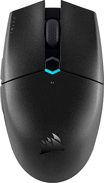 Corsair KATAR PRO WIRELESS Gaming Mouse (10,000 DPI Optical Sensor, Lightweight Symmetric Shape, Sub-1ms Slipstream Wireless Technology, Up to 135 hours Battery Life, Six Programmable Buttons) Black