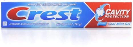 Crest Cavity Protection Cool Mint Toothpaste Gel 6.4 oz (Pack of 12)