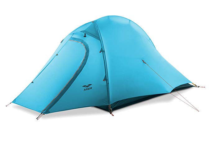 MIER 2 Person Camping Tent with Footprint Waterproof Backpacking Tent, Lightweight & Quick Setup