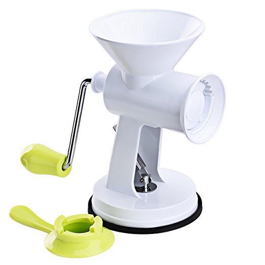 Meat Mincer, Pictek Vegetables Shredder, Meat Grinder with Strong Suction Cup Mount, Stainless Steel Blades, Kitchen Craft Sausage Maker For Kitchen Home Vegetables, Onion, Garlic, Fruits, Beans (Food Grade)