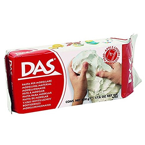 DAS Air Hardening Modeling Clay, 1.1 Pound Block, White (387000)