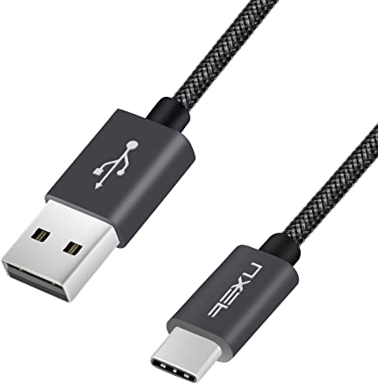 NXET Sony Xperia 1/5/10/10 Plus/L4/L3/XZ3 XZ2 XZ1 XZ Premium/X Compact/L2/L1/XA2/XA1 Ultra Charging Cable, 22AWG Fast USB-C USB Type-C Charger and Data Sync Cable Lead (2m / 6.5ft)