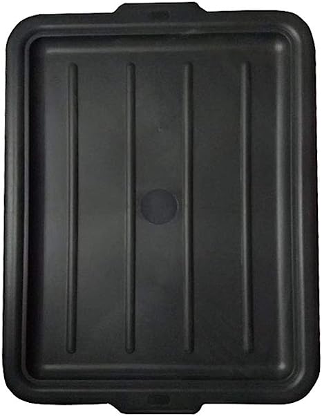 Restaurantware LID ONLY: RW Clean 23.2 Inch x 16.9 Inch Bus Tub Lid, 1 Snap-On Lid For Bus Box - With Handles, Black Plastic Restaurant Tub Lid, Bus Tub Sold Separately