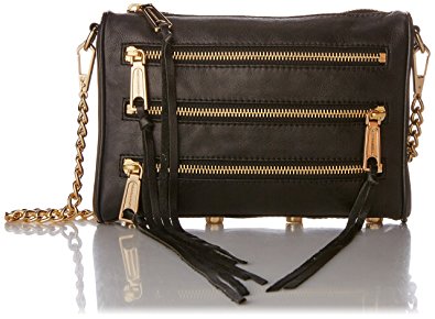 Rebecca Minkoff Mini 5-Zip Convertible Cross-Body Handbag