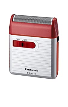 Panasonic Men's Shaver for Traveler ES-RS10-R Red | DC3V (2 x AA Alkaline) (Japan Model)