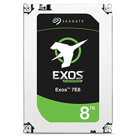 Seagate Exos 7E8 8TB 512e SATA 256MB Cache 3.5-Inch Enterprise Hard Drive - Frustration Free Packaging (ST8000NM0055)