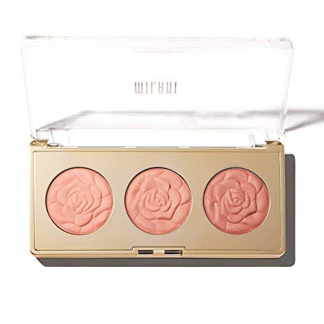 Milani Rose Blush Trio Palette - Floral Fantasy (0.42 Ounce) Vegan, Cruelty-Free Powder Blush Palette that Shapes, Contours and Highlights Face with Matte & Shimmery Color (Floral Fantasy)