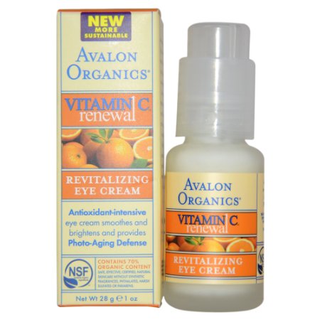 Avalon Organics Vitamin C Revitalizing Eye Creme 1 Ounce Bottle