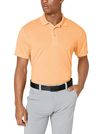 PGA TOUR Men's Short Sleeve Airflux Solid Polo Shirt