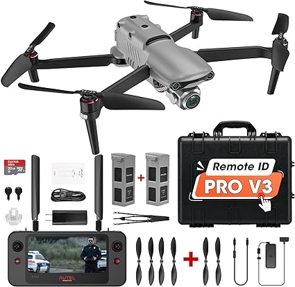 Autel Robotics EVO 2 Pro V3: 2023 Son-y 1" CMOS & 6K HDR Video, Moonlight Algorithm 2.0, Max ISO 44000,12-Bit DNG, 6.4" Smart Controller SE, 15KM Transmission, No Geo-Fencing, 360° Obstacle Avoidance