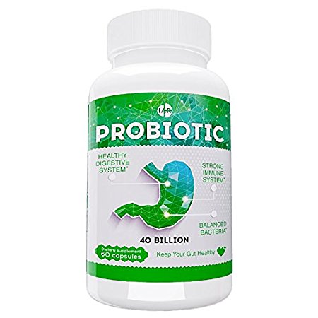 IAR Probiotics - Powerful 40 Billion CFUs Probiotic - 60 Caps Dietary Supplement - Strong & Proven Delivery System - 1 Month Supply