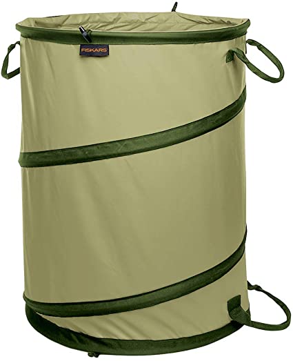 Fiskars Kangaroo Collapsible Container Gardening Bag, 30 Gallon, Green (394050-1004)