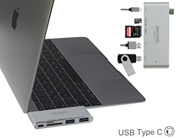 Broonel Prestige USB Type C Hub 3.1 Multi-Ports Adapter / Converter (with USB C Charging Port) For The MacBook pro 2017 13 inch with Touch bar and pro retina display