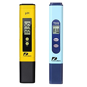 Water Quality Test Meter Pancellent TDS PH 2 in 1 Set 0-9990 PPM Measurement Range 1 PPM Resolution 2% Readout Accuracy (Yellow)