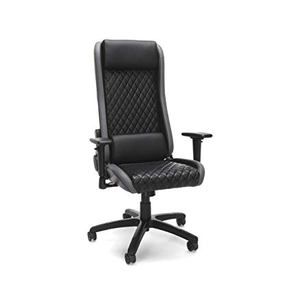 RESPAWN-115 Executive Style Gaming Chair - Reclining Ergonomic Leather Chair, Office or Gaming Chair (RSP-115-GRY)