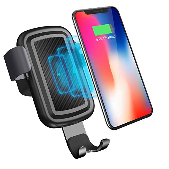 Wireless Car Charger, Vogek Fast Wireless Car Charger Mount Holder for Samsung Galaxy S8, S7/S7 Edge, Note 8 5 and More