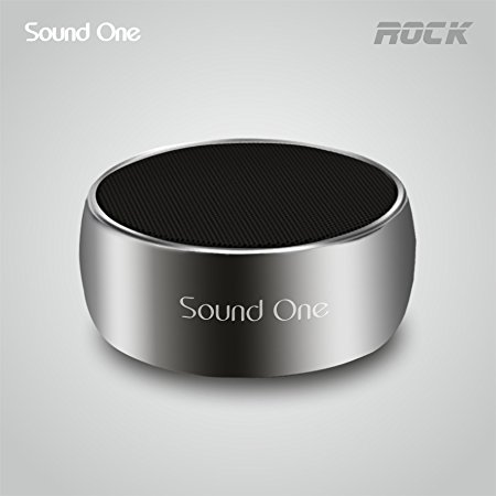 Sound One ROCK Bluetooth Speaker Metal body ,3W, Micro Sd Card slot, Aux Slot, Strong Bass ,Silver