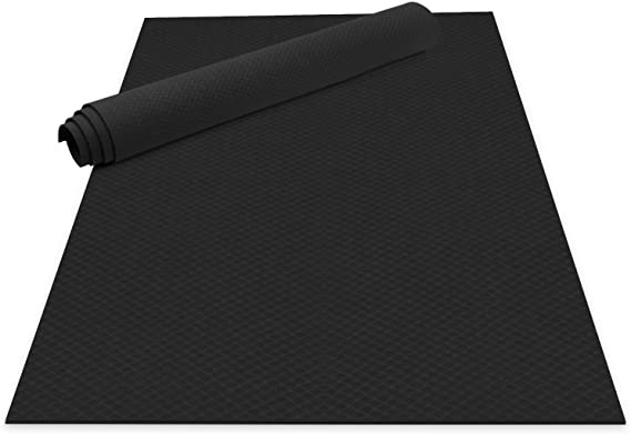 Odoland Large Yoga Mat for Pilates Stretching Home Gym Workout, Extra Thick Non Slip Eco Friendly Exercise Mat with Carry Strap