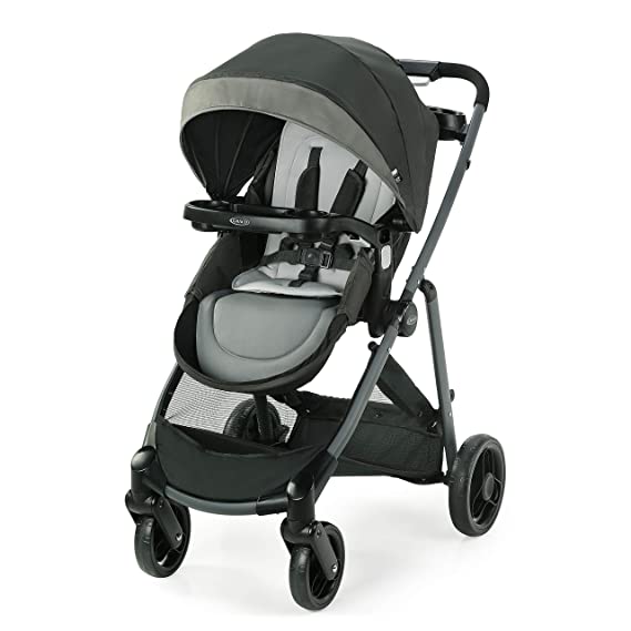 Graco Modes Element LX Stroller | Baby Stroller with Reversible Seat, Extra Storage, Child Tray, One Hand Fold, Tenley