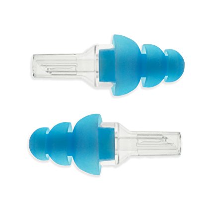 Etymotic Research ER20 High-Fidelity Earplugs, Blue Tip with Clear Stem, 1 Pair Standard Fit