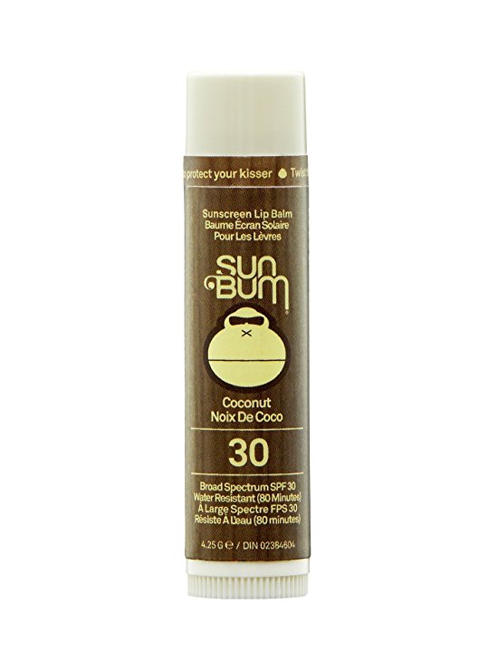 Sun Bum Lip Balm, Coconut, SPF 30, 1 Count, Broad Spectrum UVA/UVB Protection, Hypoallergenic, Paraben Free, Gluten Free, Vegan